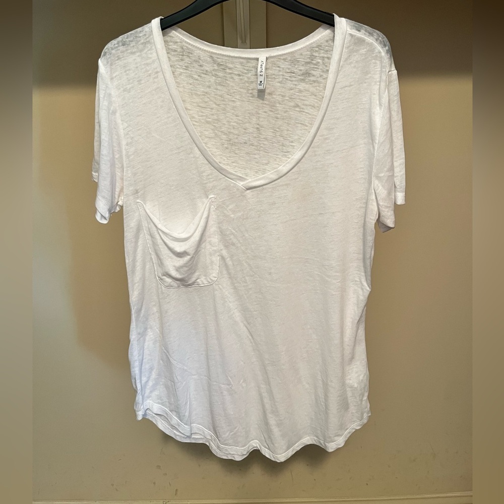Z Supply White Short Sleeve Tee